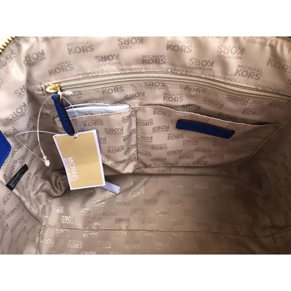 Michael Kors large Ciara Satchel Brown MK Blue - Picture 4 of 4